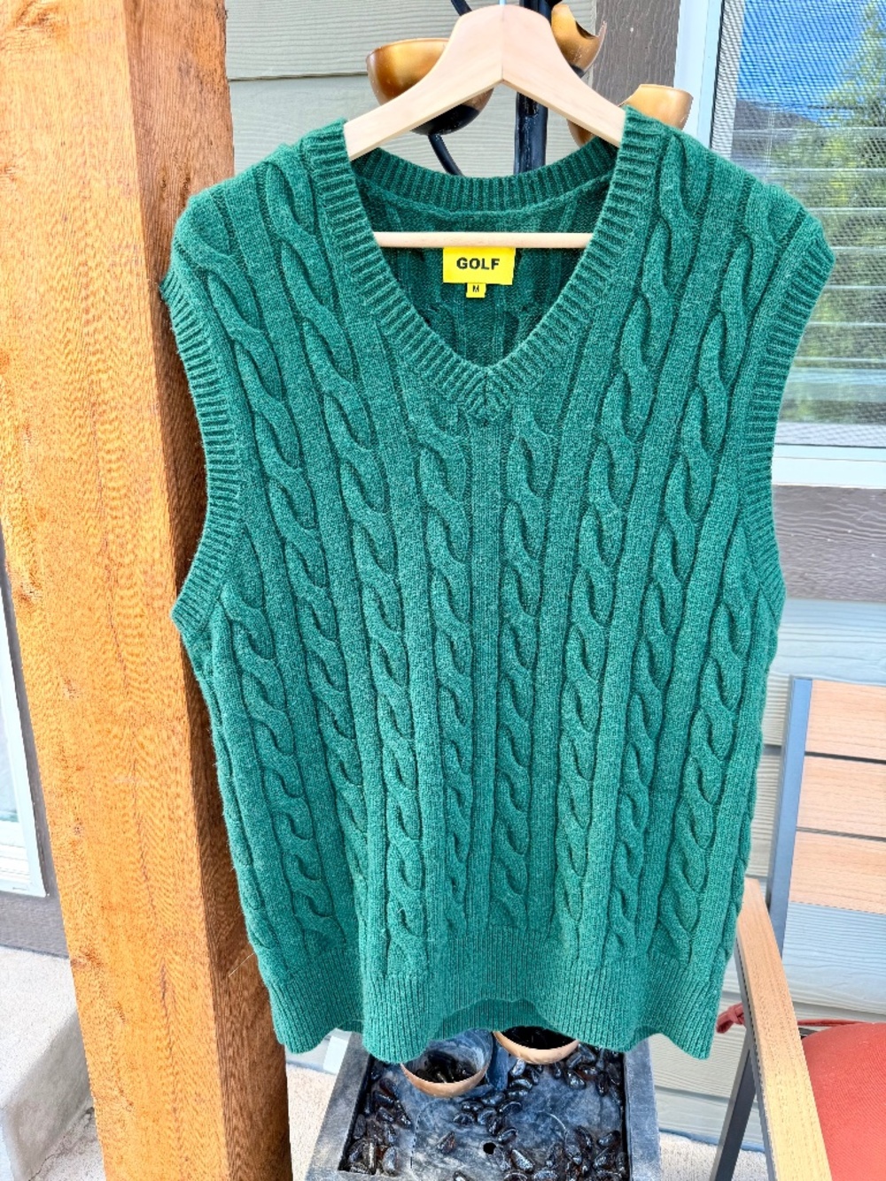 Golf Wang Green Wool-Blend Sweater Vest